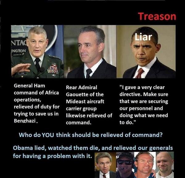 Who Should Be Relieved Of Command Benghazi